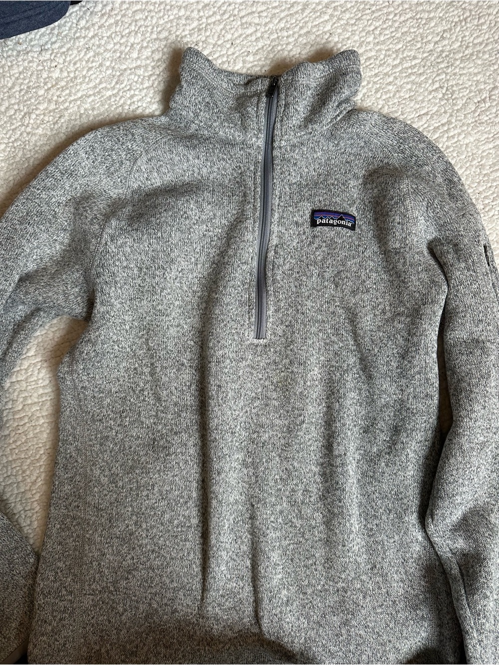 Patagonia Women's Gray Quarter-Zip Fleece Pullover